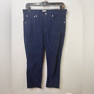 J Crew Size 28 Petite Cropped Navy Pants Vintage Slim Straight
